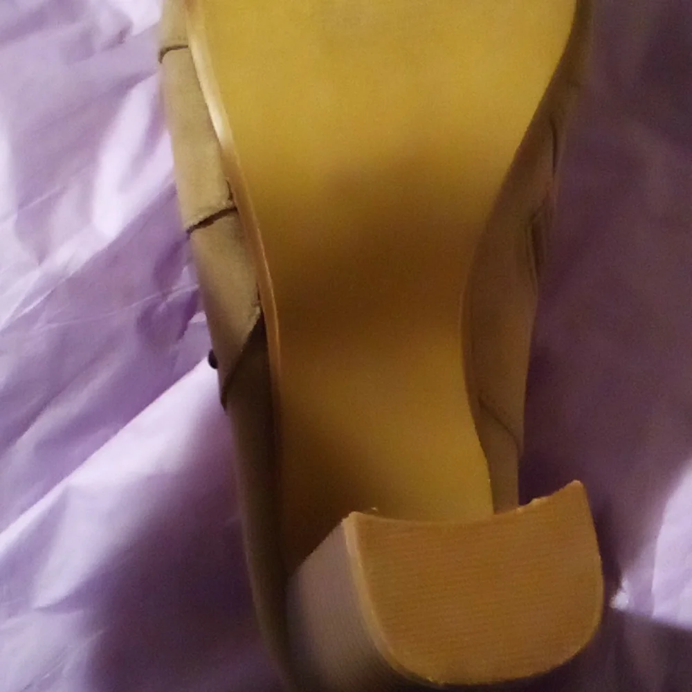 Kaari Blue Studded Heeled Boots Size 9